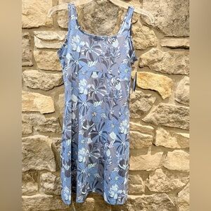 NWT Columbia Women's PFG Freezer™ III Dress Women Sz M BLUE FLORAL HQ
